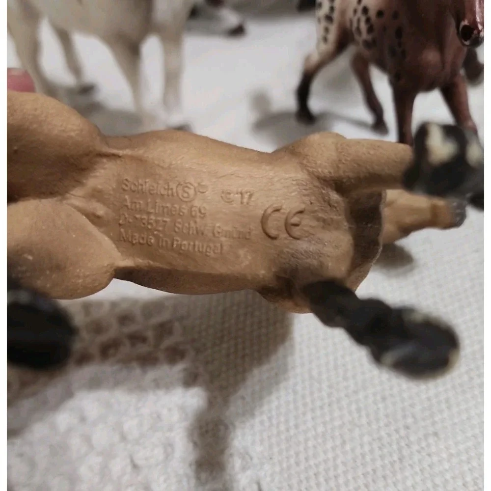 Lot of 5 Schleich Horse Figures 2016 2017 2018 Collectible Plastic Animal Models